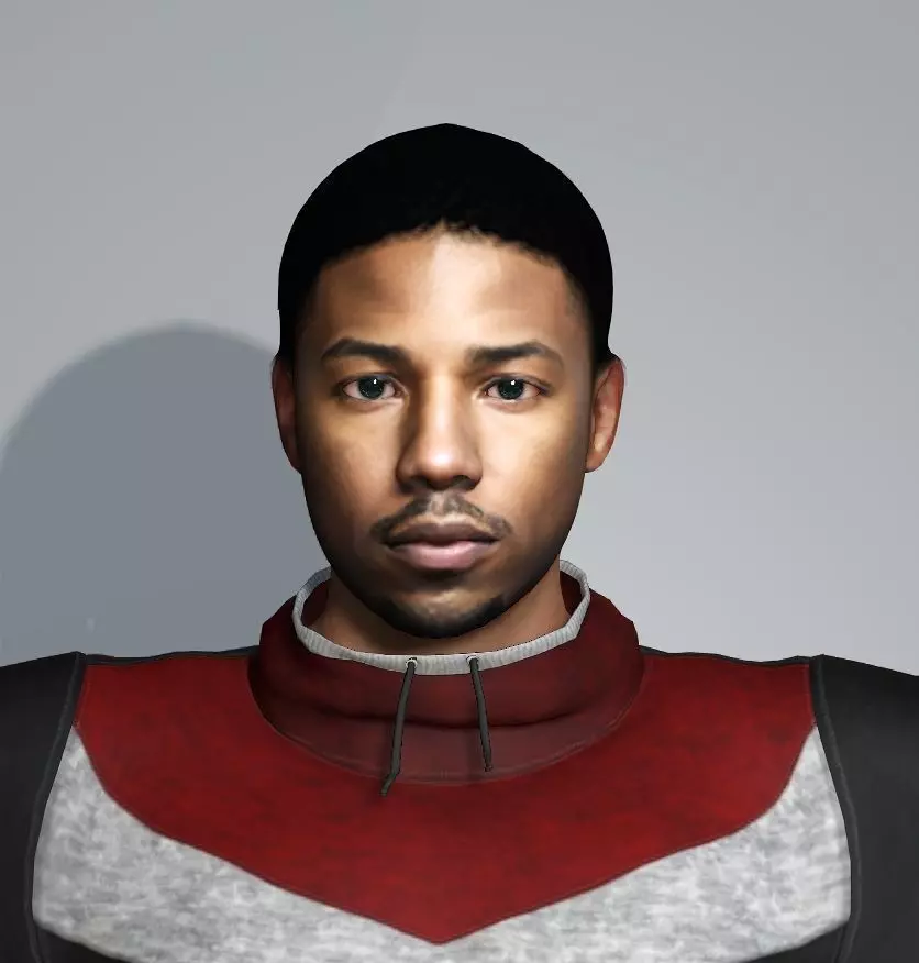 Actor Michael B Jordan 3D model_0