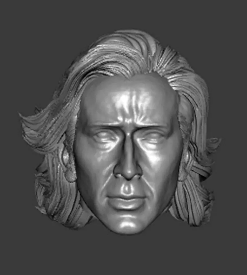 DC SUPERMAN NICOLAS CAGE THE FLASH HEADSCULPT 3D print model_0