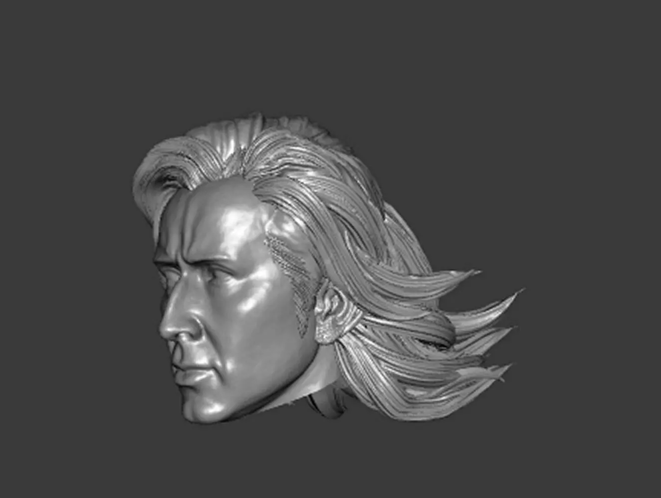 DC SUPERMAN NICOLAS CAGE THE FLASH HEADSCULPT 3D print model_2