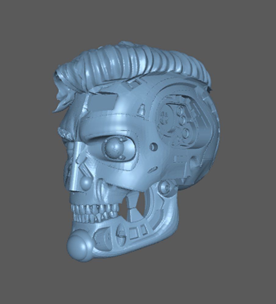 DC SUPERMAN CYBORG HEADSCULPT 3D print model_1