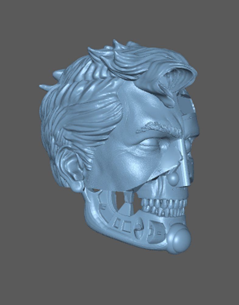 DC SUPERMAN CYBORG HEADSCULPT 3D print model_2