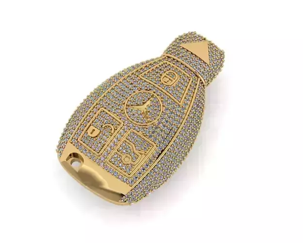 mercedes key necklace