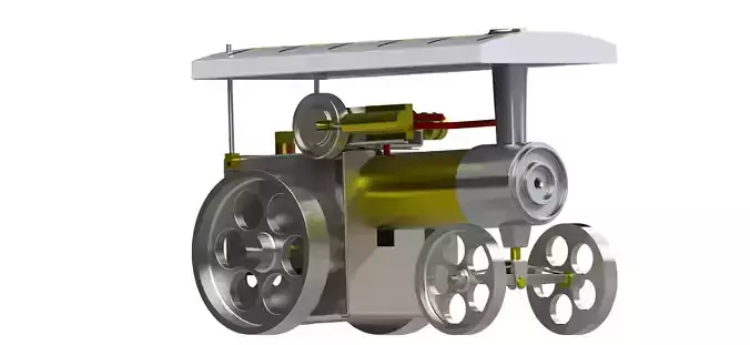A SUPER SIMPLE TRACTION ENGINE 3D model