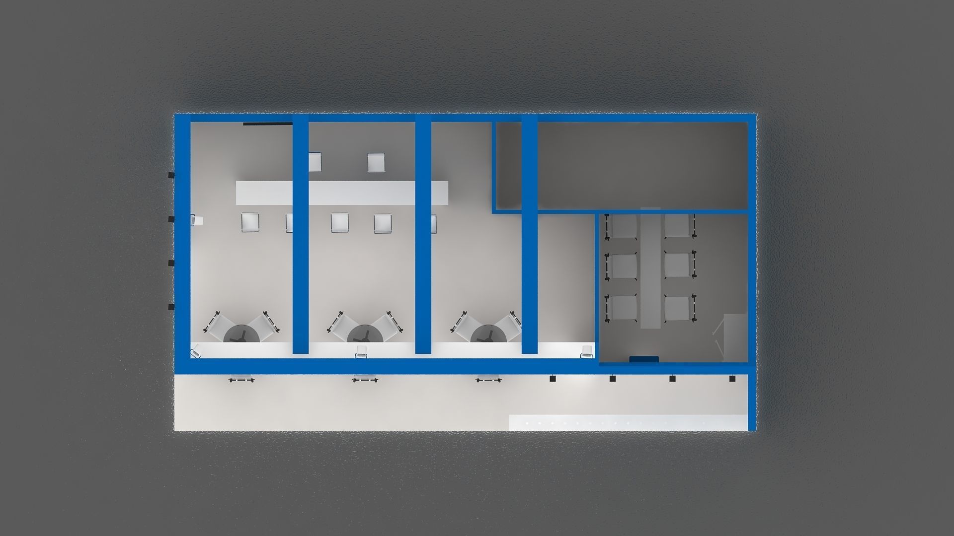 10 mtr x 6 mtr  Exhibition Stand  3D print model_4