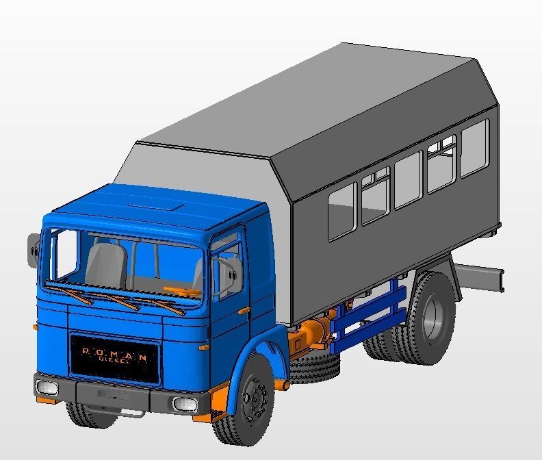 ROMAN Truck Atelier 3D print model_1