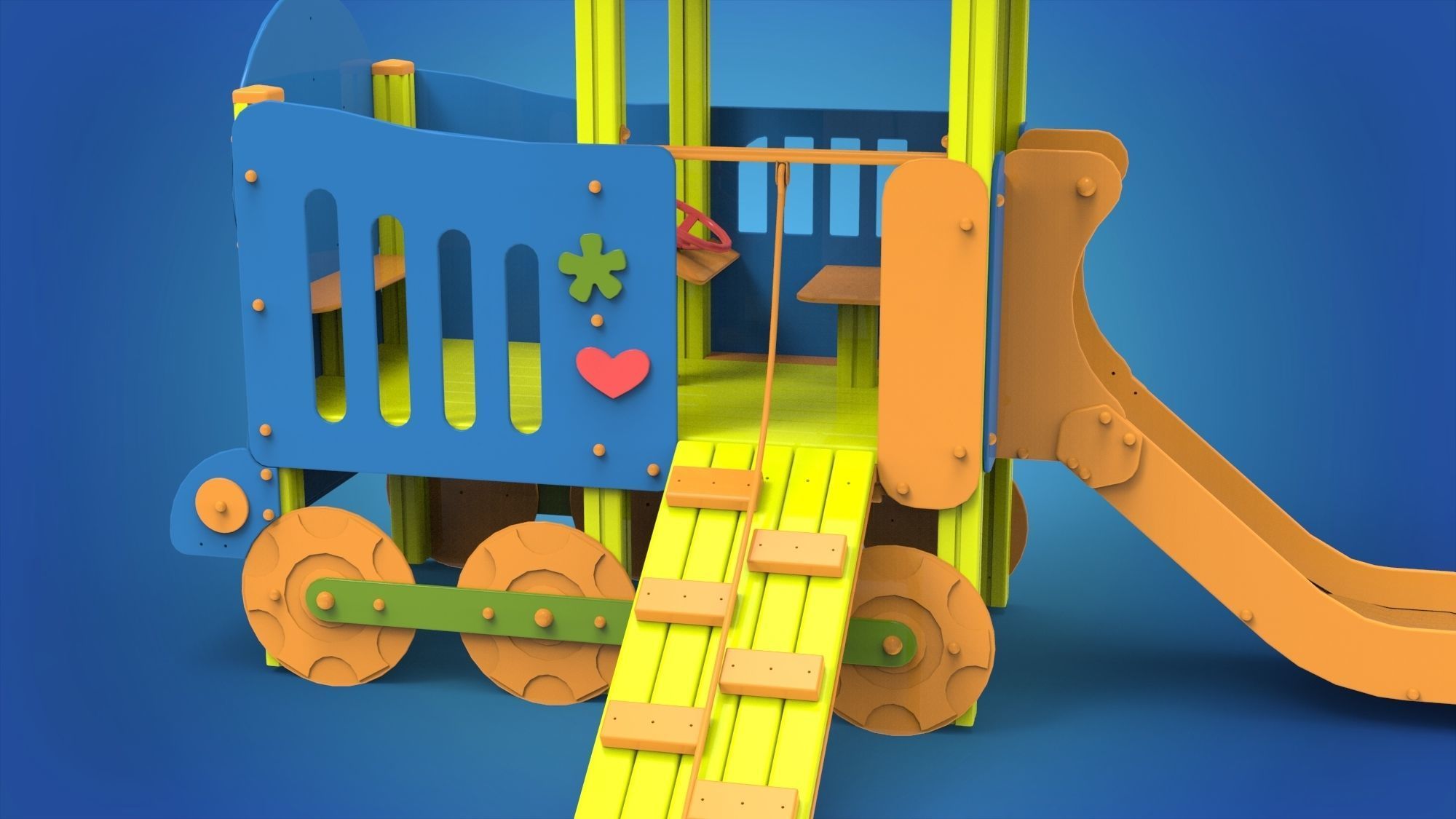 Playground for kids 3D model_3