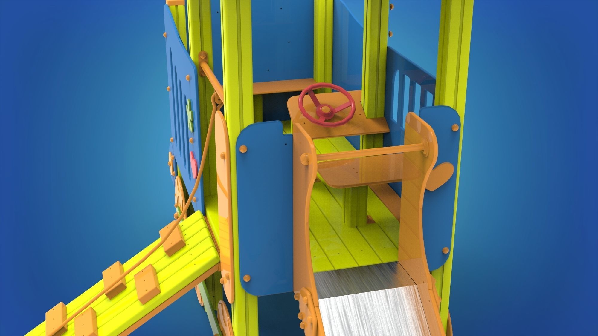 Playground for kids 3D model_5