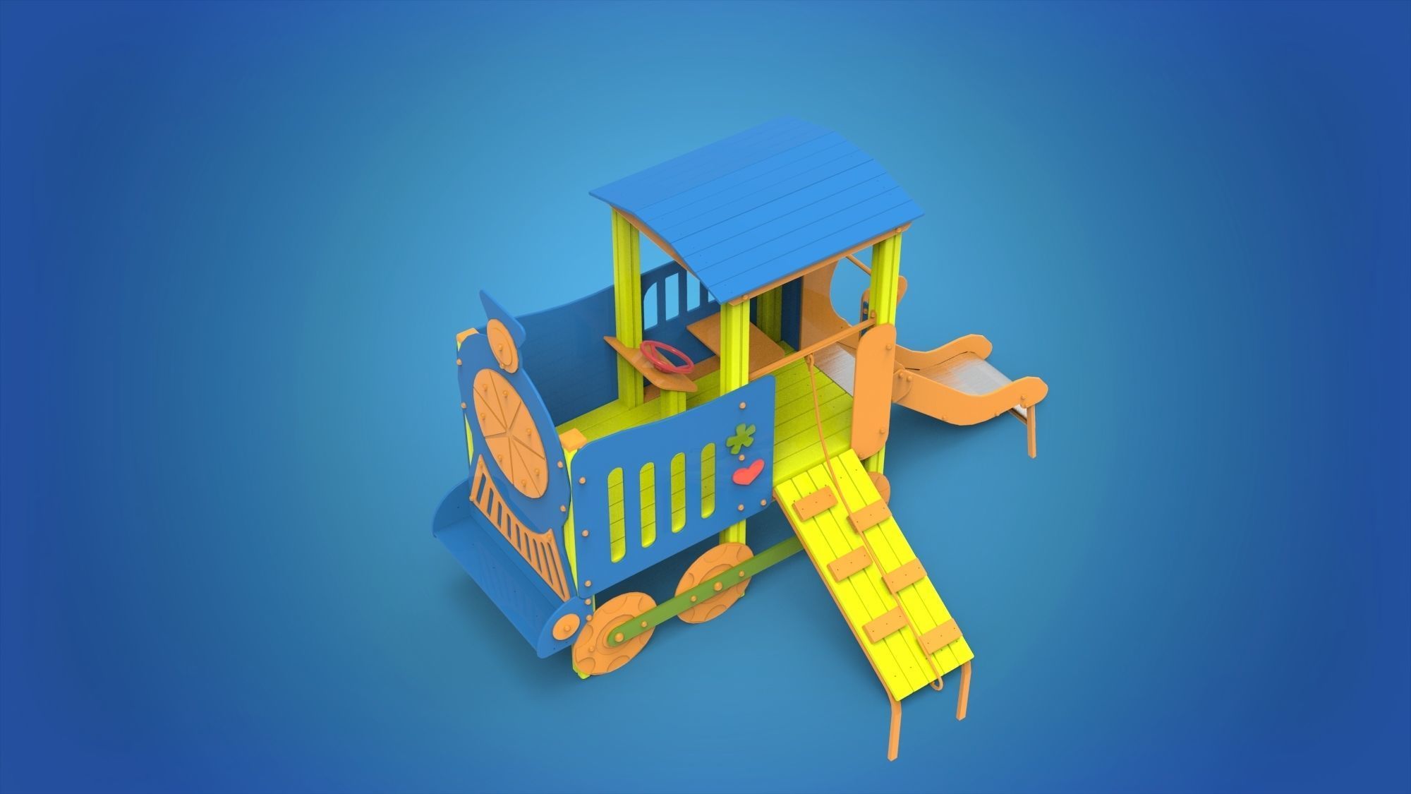 Playground for kids 3D model_4