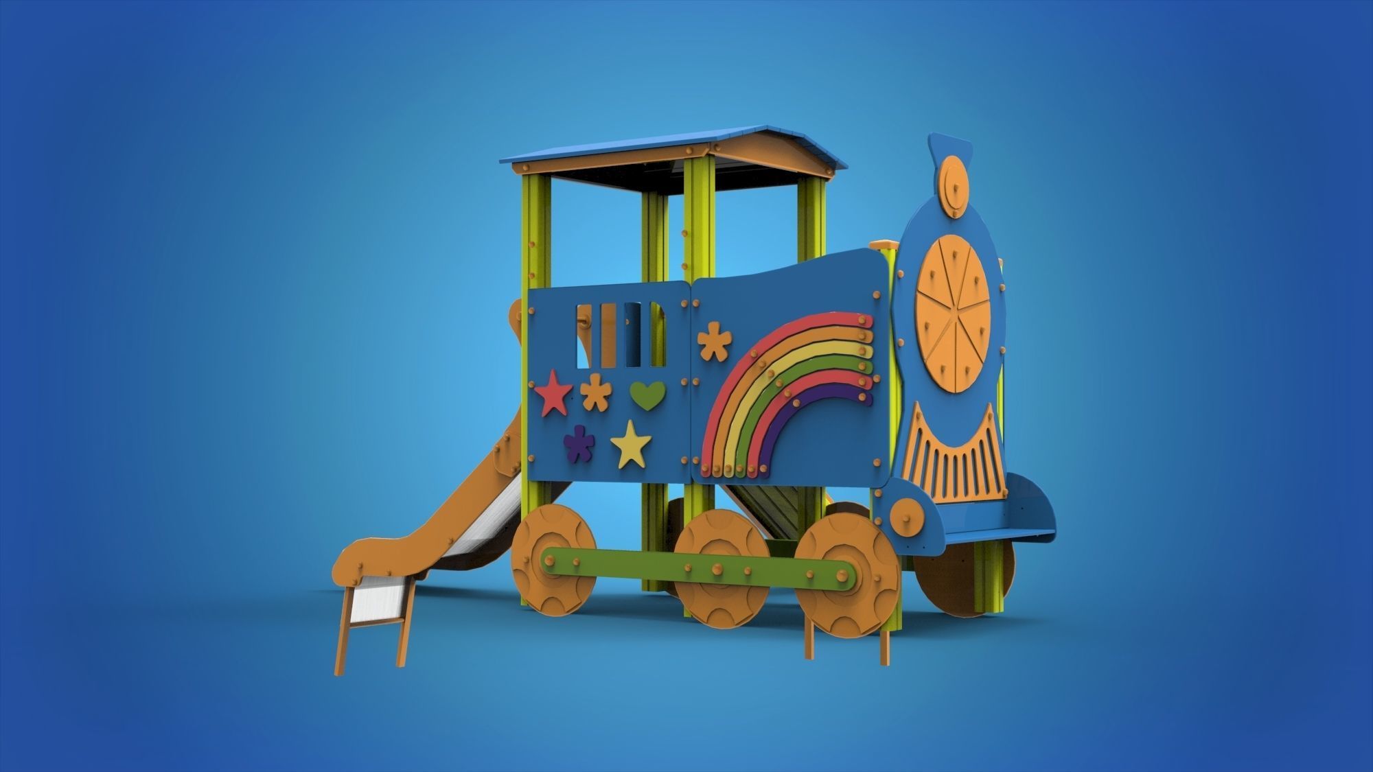 Playground for kids 3D model_8