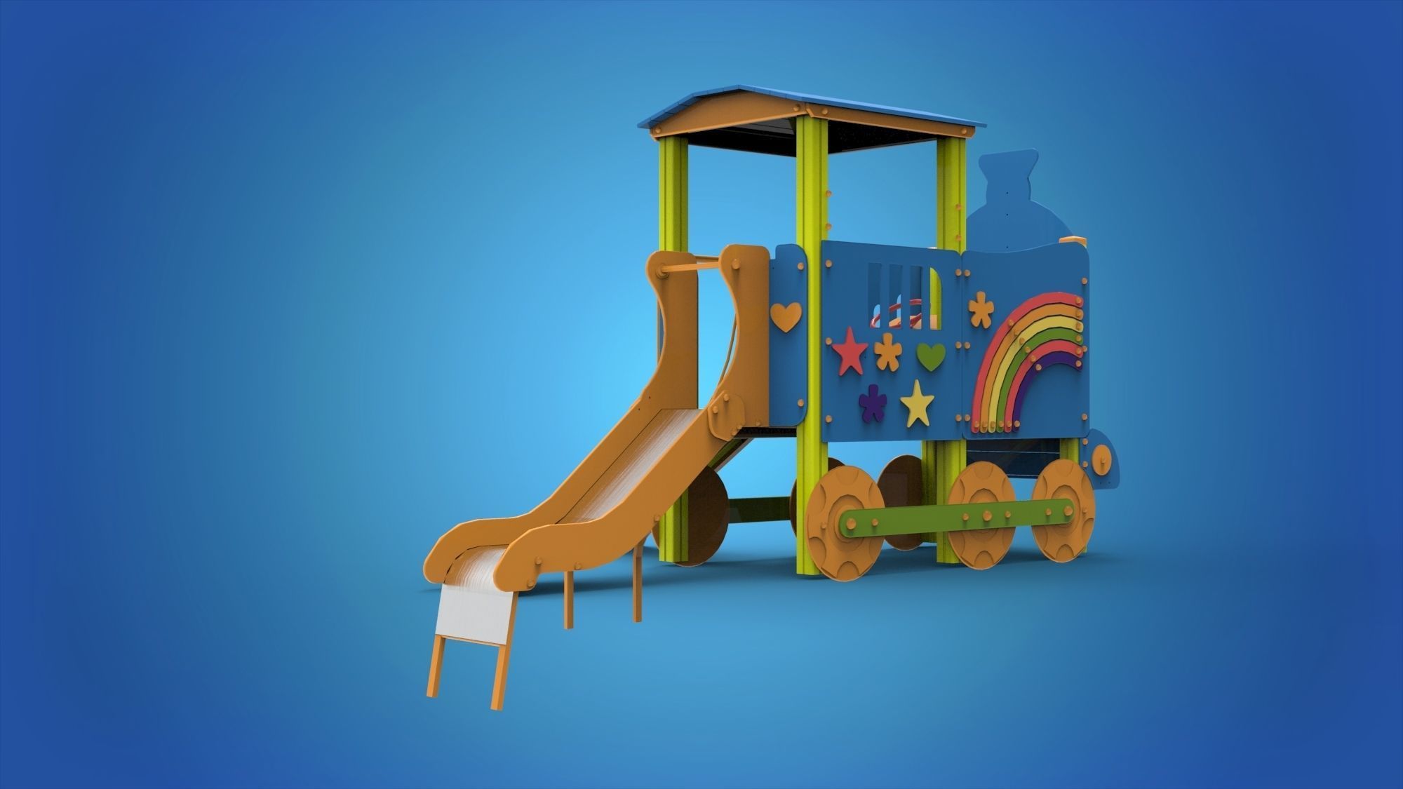 Playground for kids 3D model_6