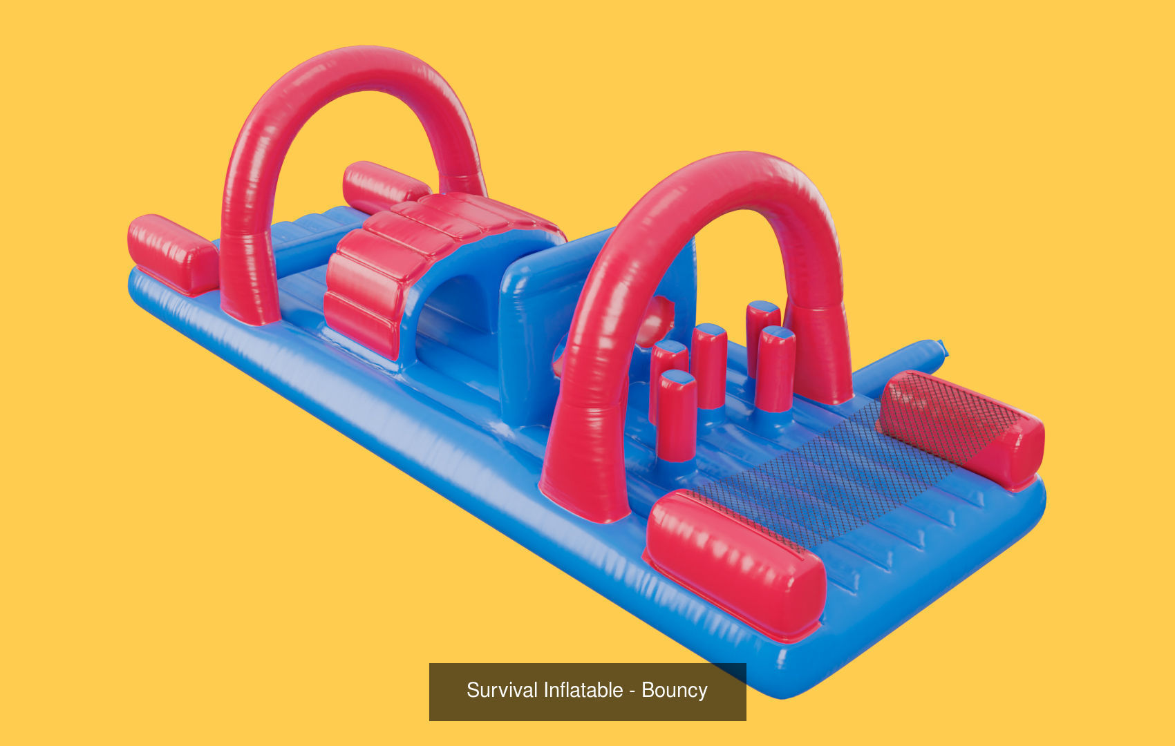 Inflatable Pack - Low Poly 3D Model Collection_8