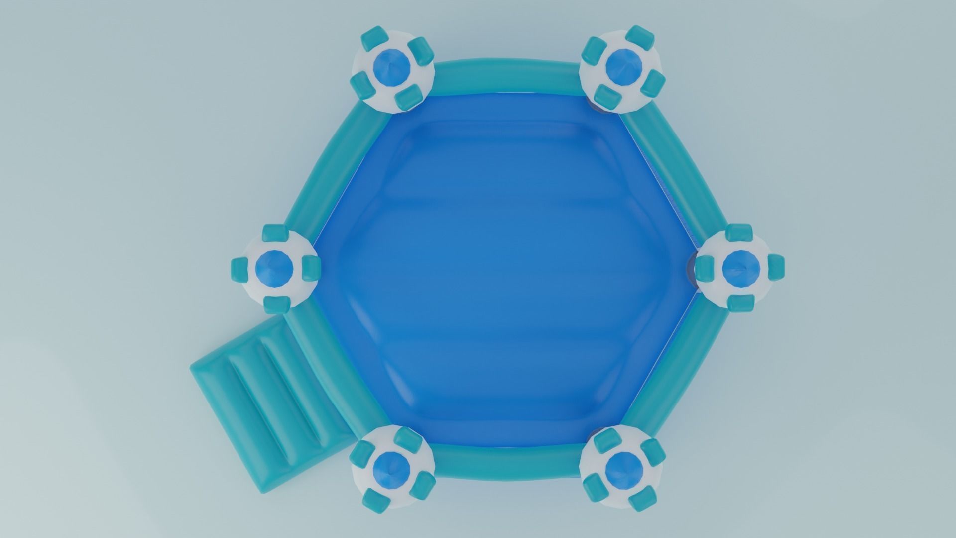 Inflatable Pack - Low Poly 3D Model Collection_24