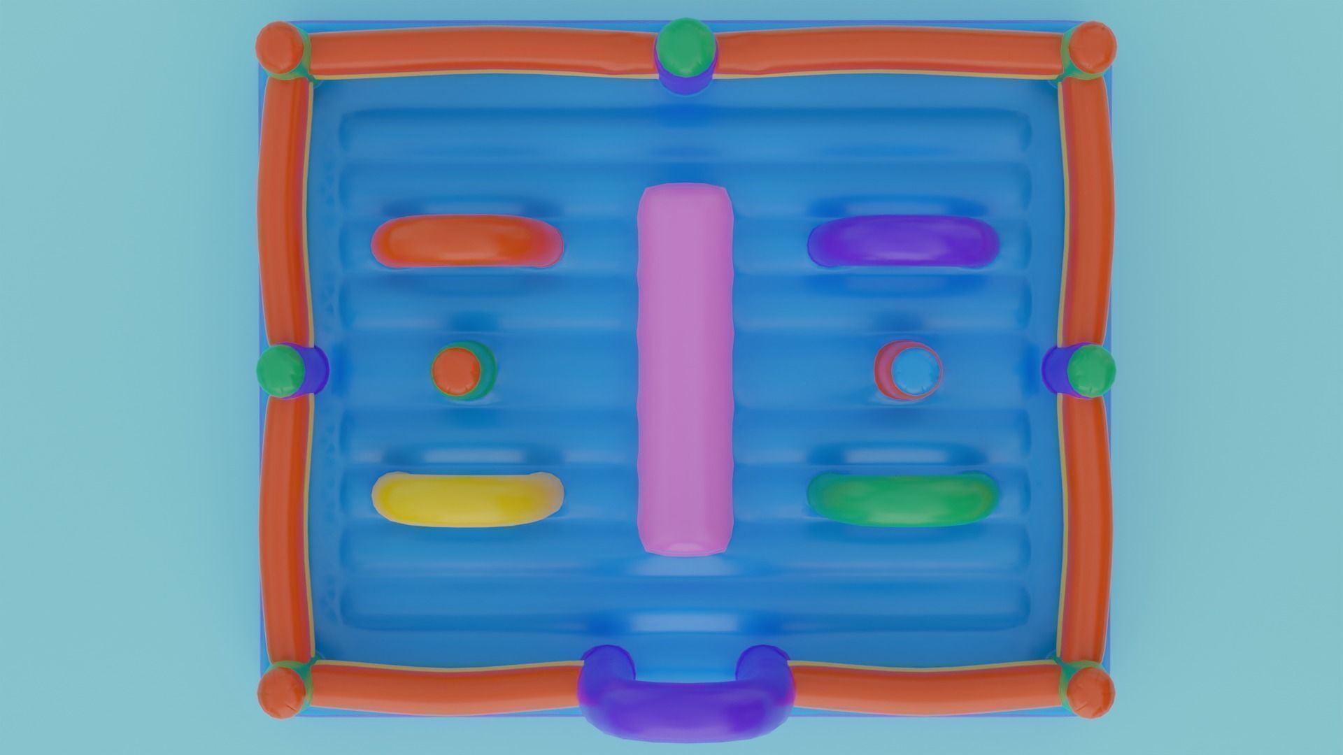 Inflatable Pack - Low Poly 3D Model Collection_32