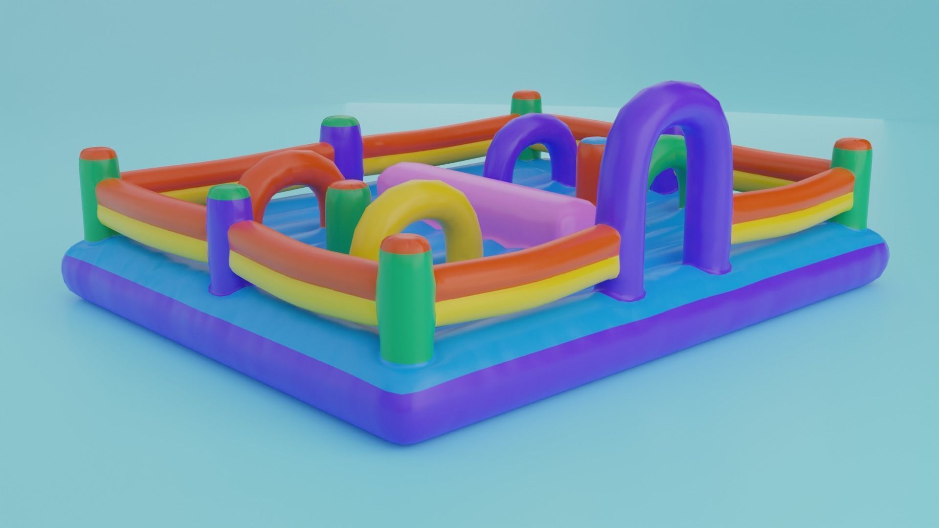 Inflatable Pack - Low Poly 3D Model Collection_29