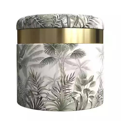 Pouf Tropics by Glasar Inmyroom 3D model