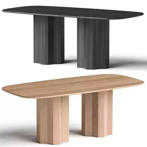 TRAPEZA Oval Table Low-poly 3D model