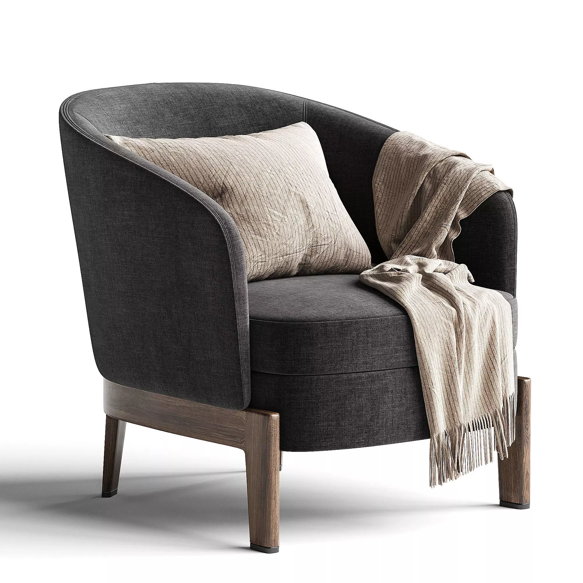 Concorde Armchair Low-poly 3D model