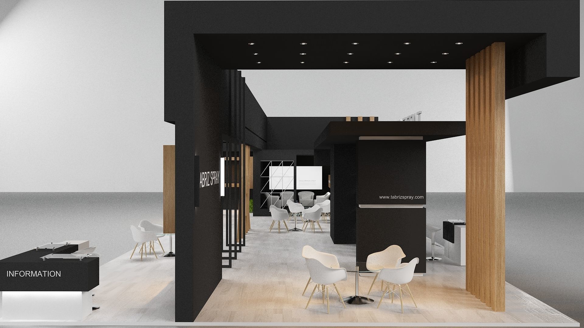 Exhibition Low-poly 3D model_13