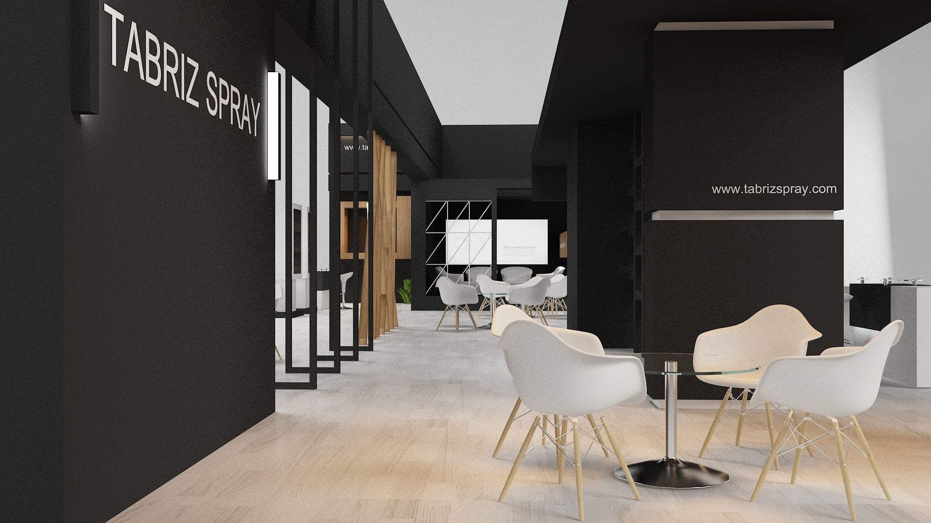 Exhibition Low-poly 3D model_12