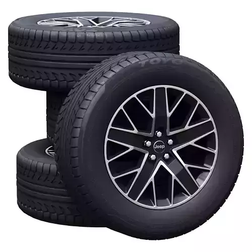 Jeep wheels 3D model
