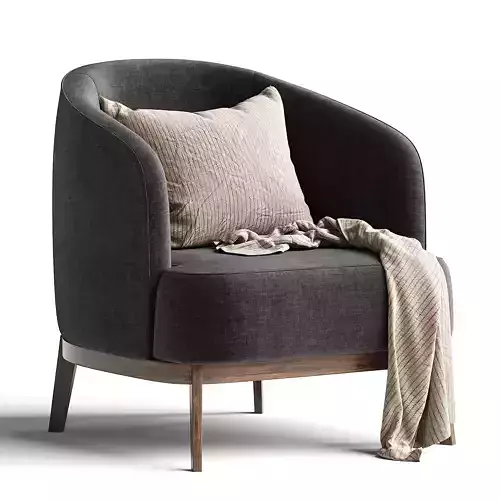 DOMKAPA MEGAN ARMCHAIR Low-poly 3D model