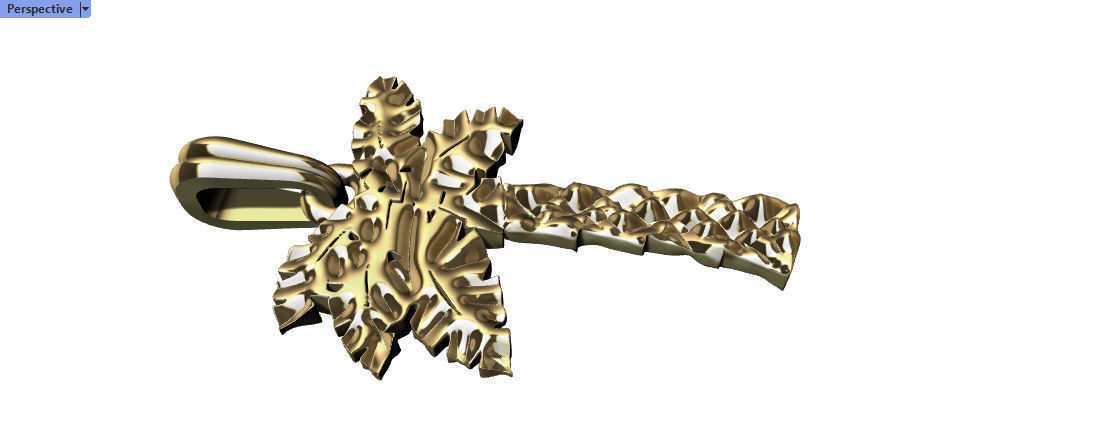 Palm Tree Pendant Charm Necklace Jewelry 3D print model_8