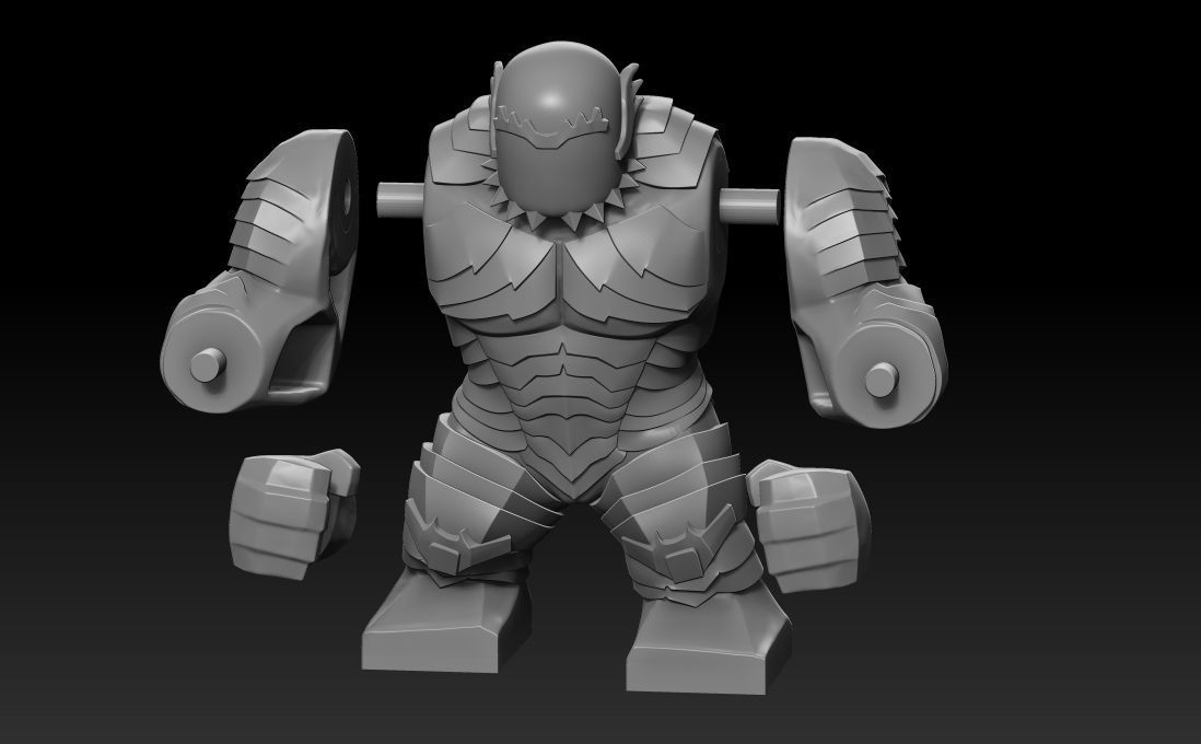 A bomb big lego figure 3D print model_3