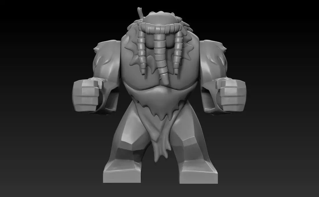 The Man thing big lego figure 3D print model_0