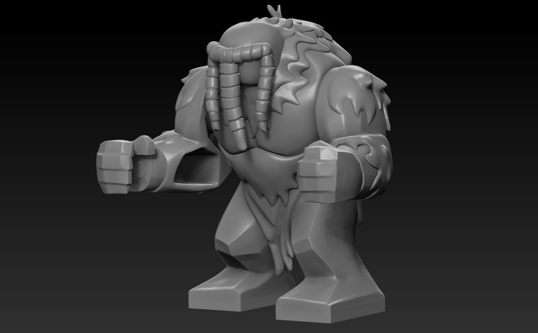 The Man thing big lego figure 3D print model_1