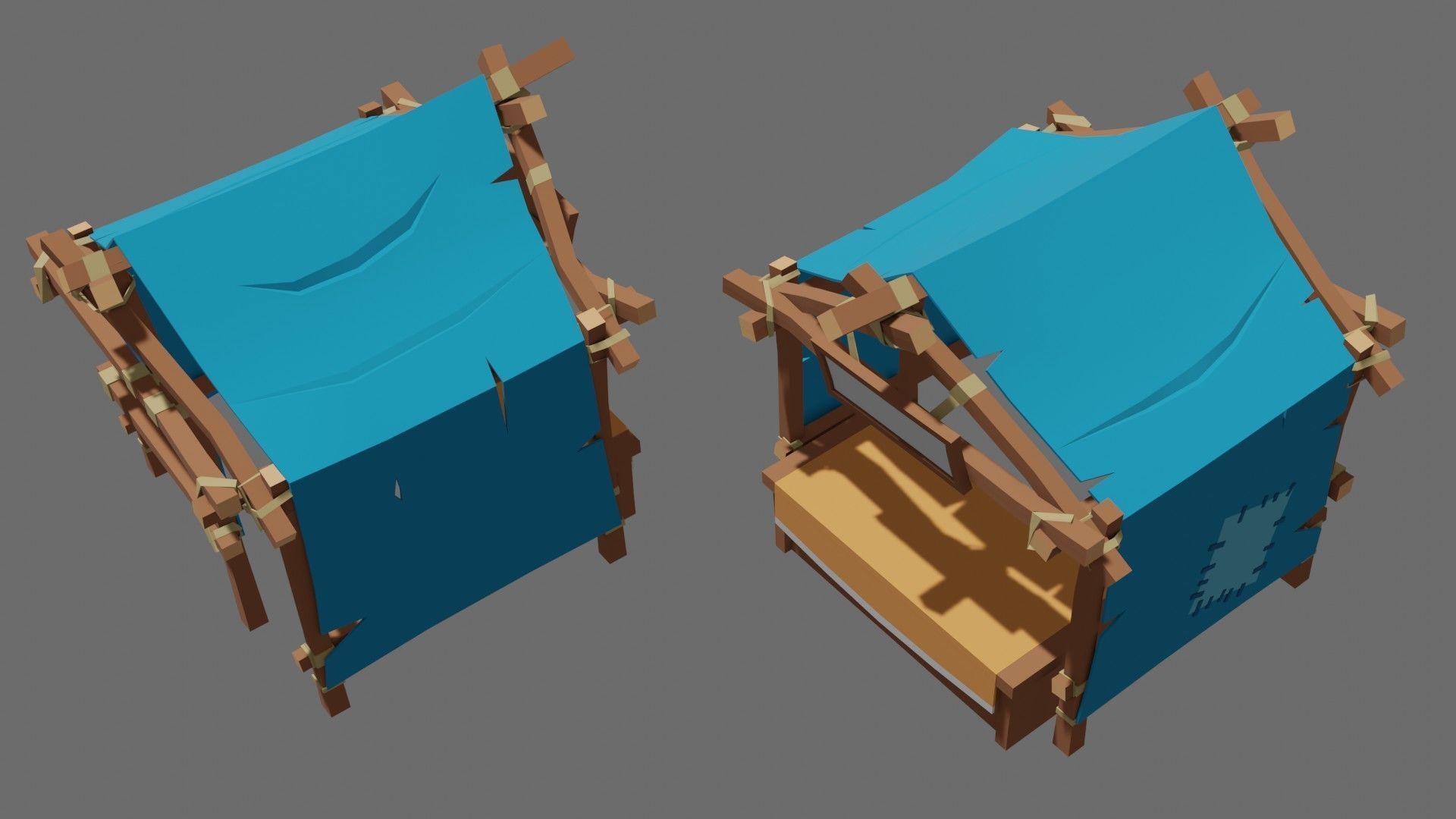 stalls pack 3D model_3
