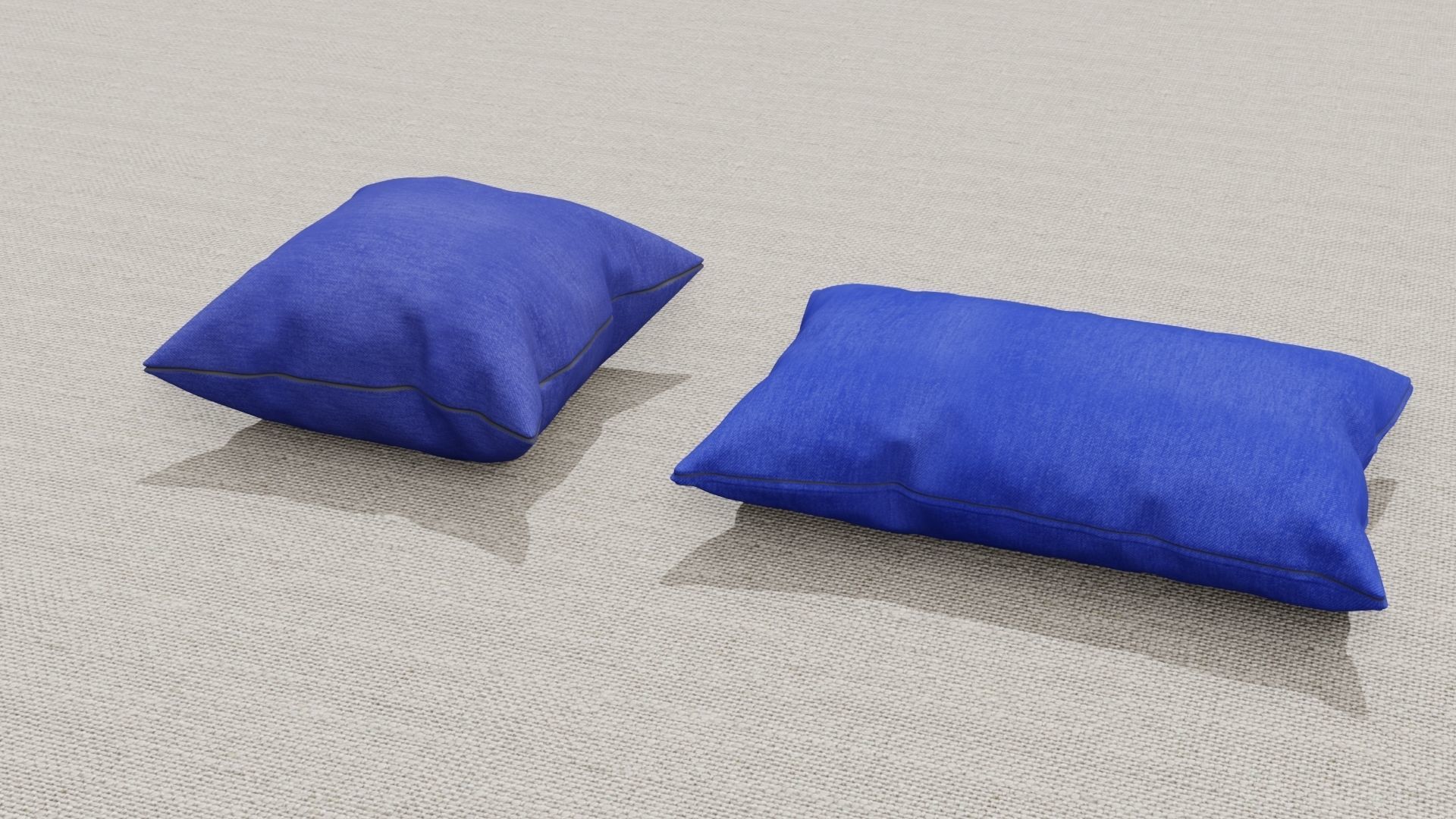 Pillow 3D models Low-poly 3D model_1