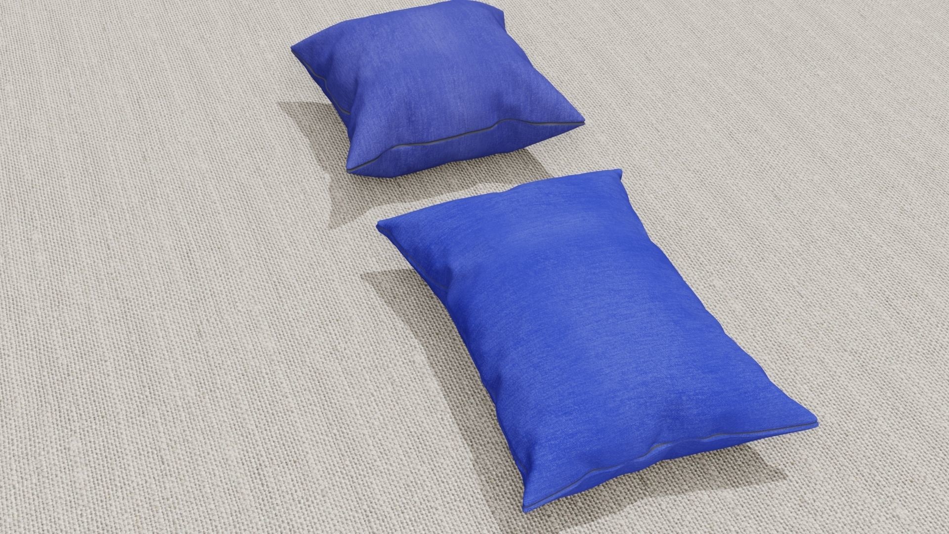 Pillow 3D models Low-poly 3D model_3