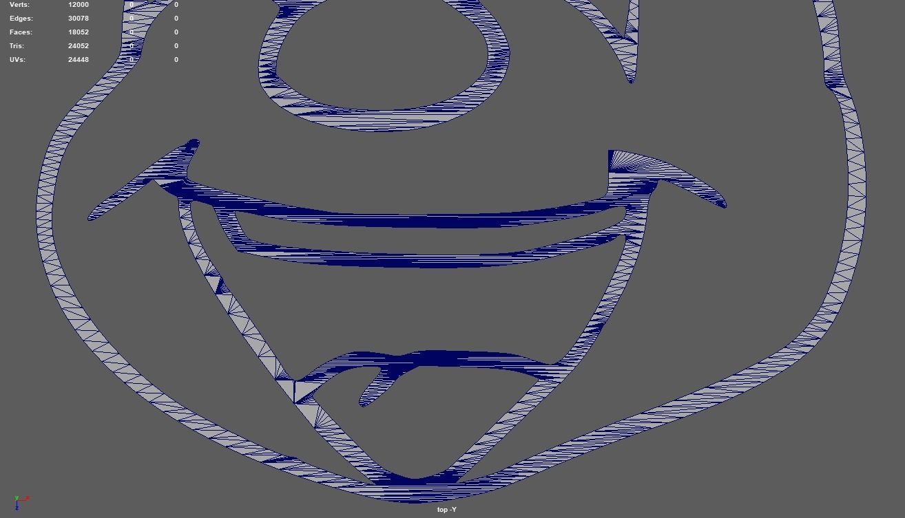 Reindeer Wall Silhouette 01 3D print model_6