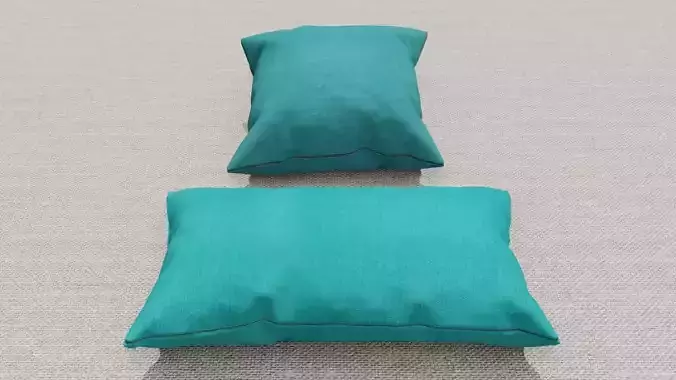 Pillow 3D models Low-poly 3D model