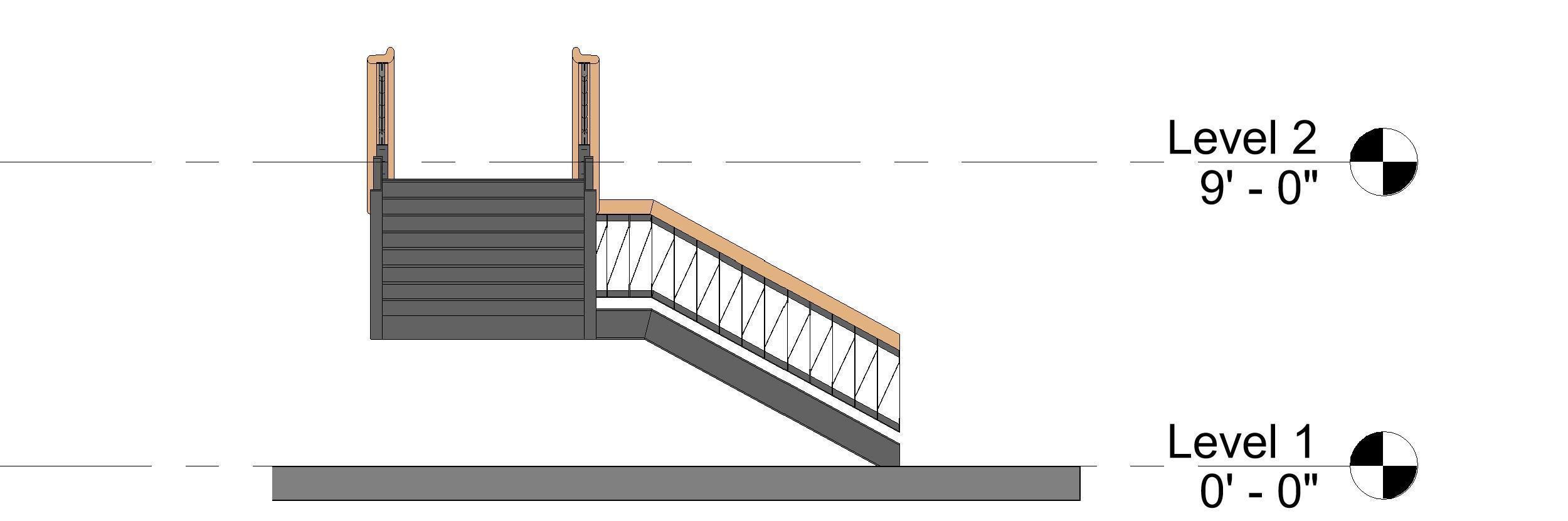 Metallic Staircase 3D model_3