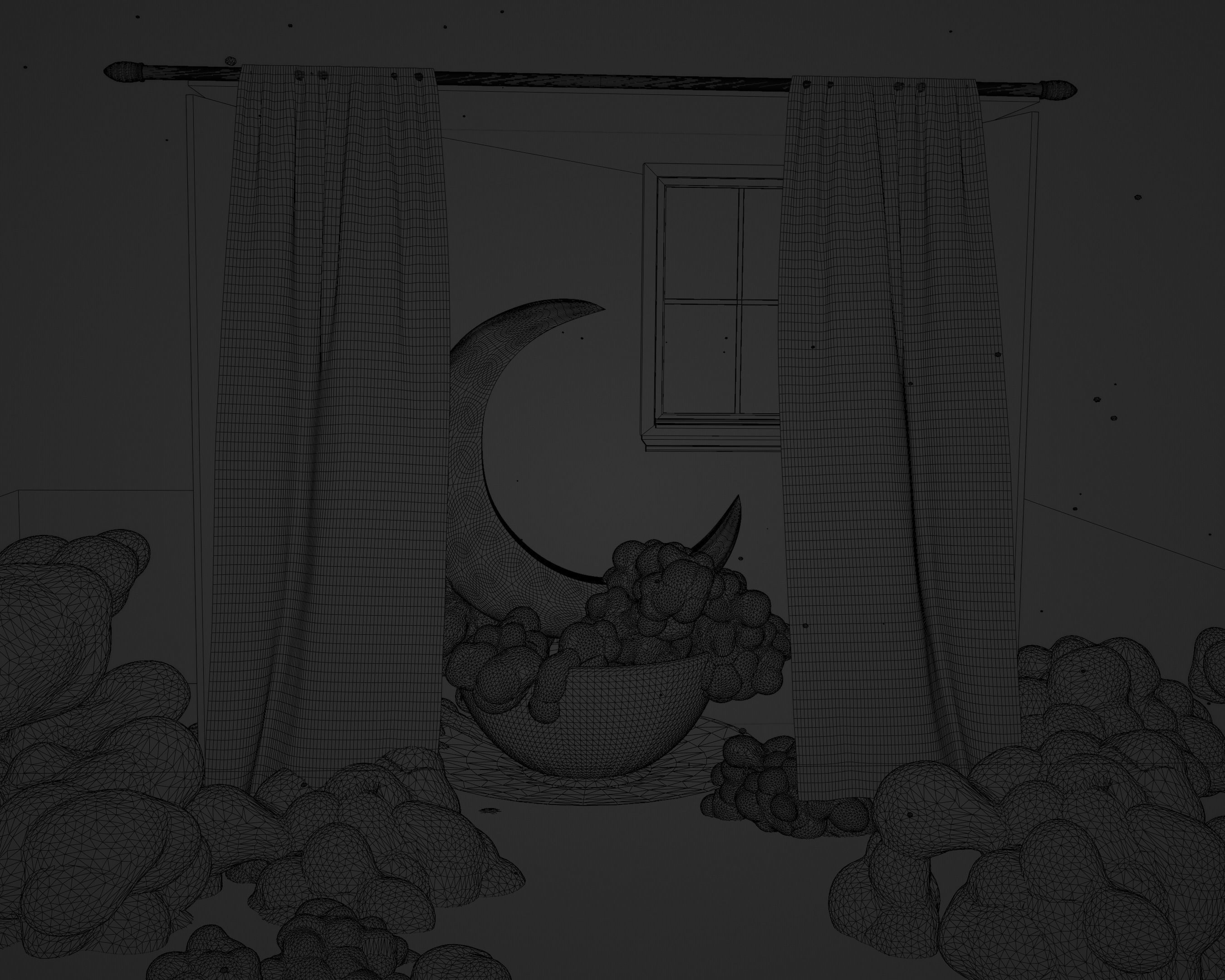 Moon Latte Clouds 3D model_5