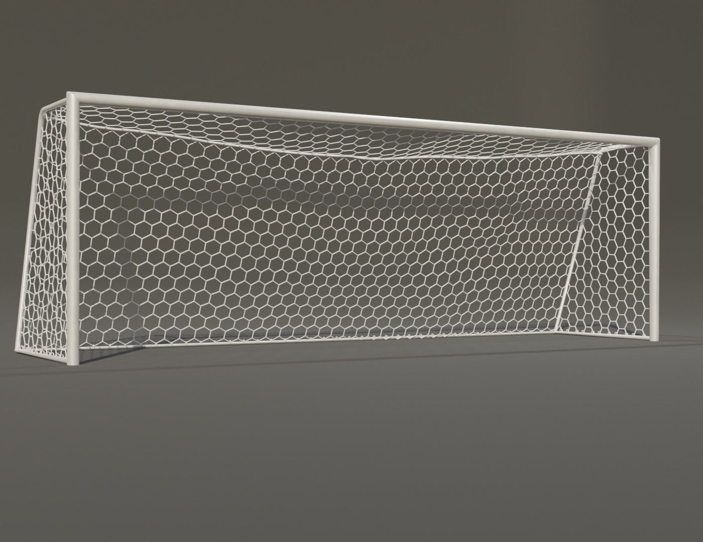 Traditional stadium- Soccer Low-poly 3D model_6