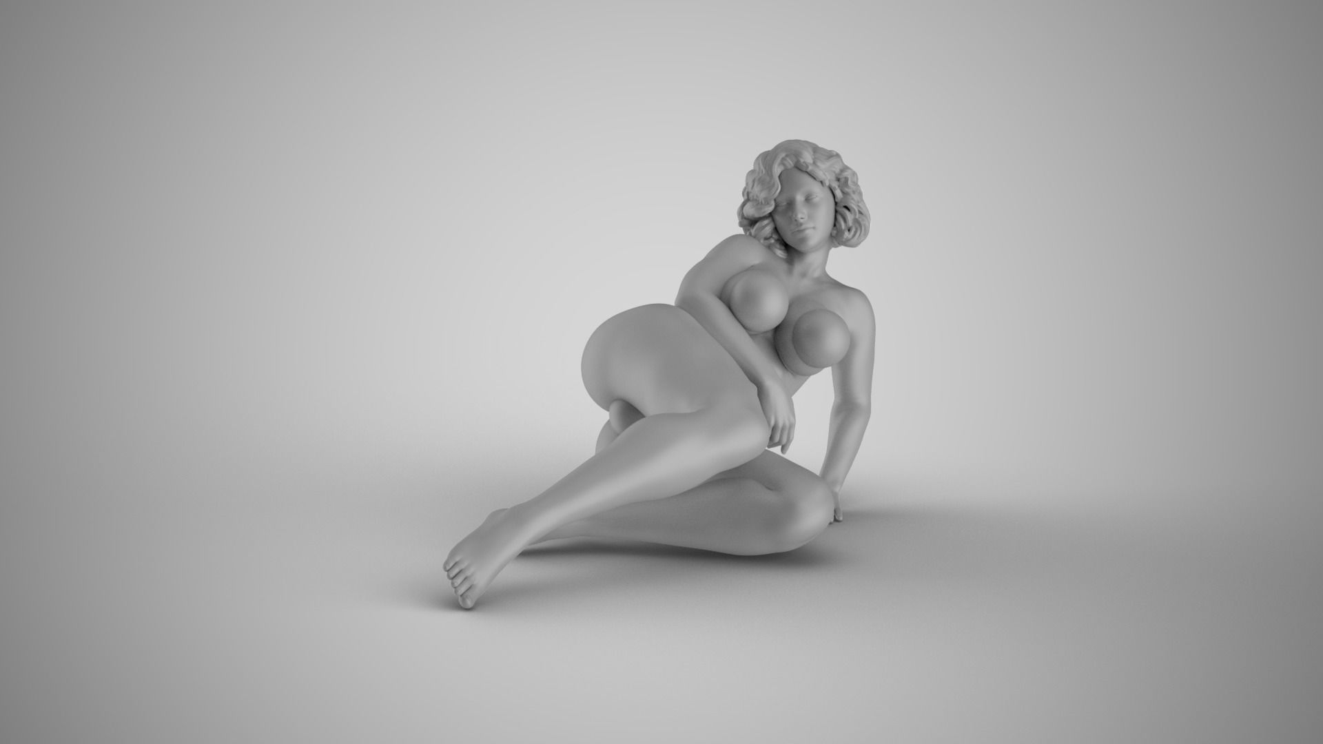 Swinging Girl 3 3D print model_3
