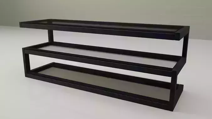 TVstand  NorStone Esse  Black satin  size 11400x400x530 3D model