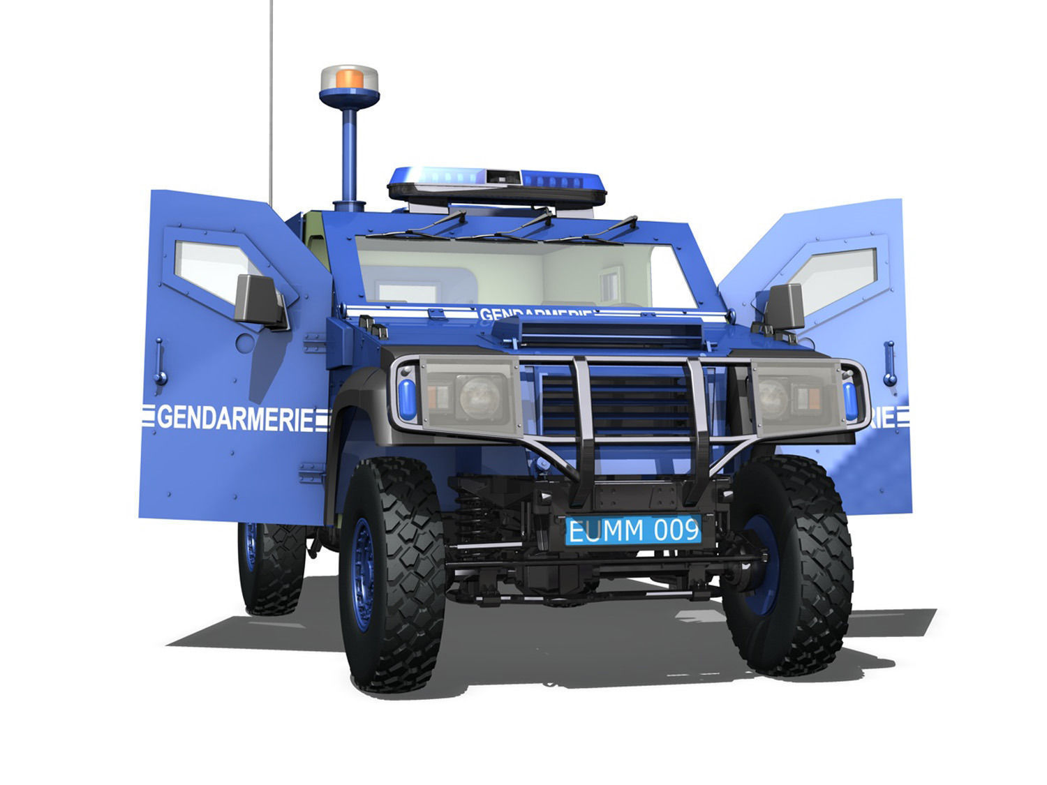 Auverland Panhard PVP - Gendarmerie 3D model_8