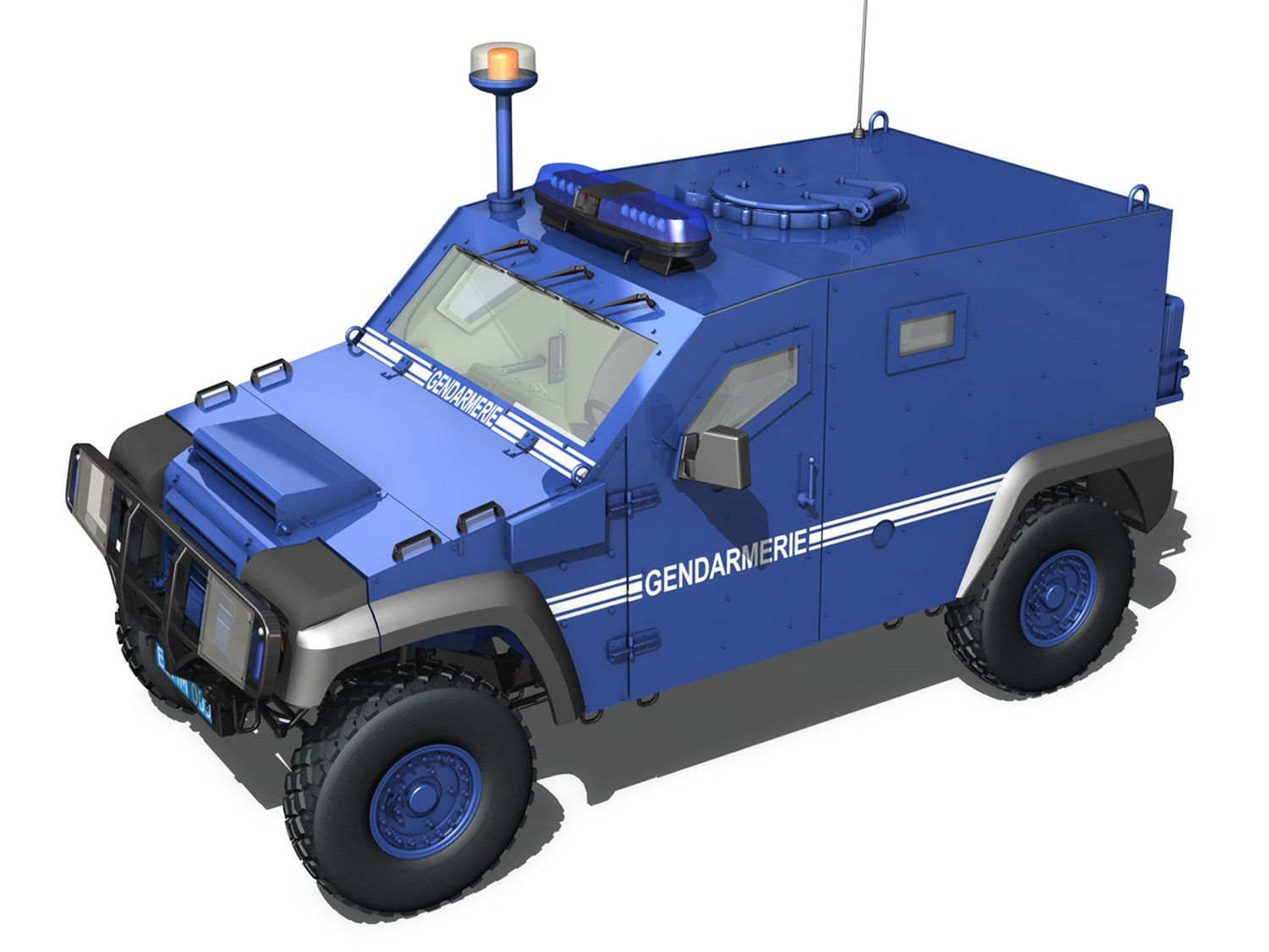 Auverland Panhard PVP - Gendarmerie 3D model_5