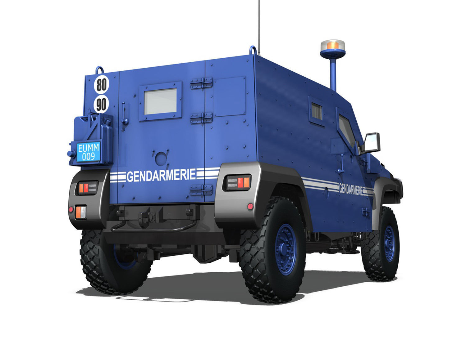 Auverland Panhard PVP - Gendarmerie 3D model_3