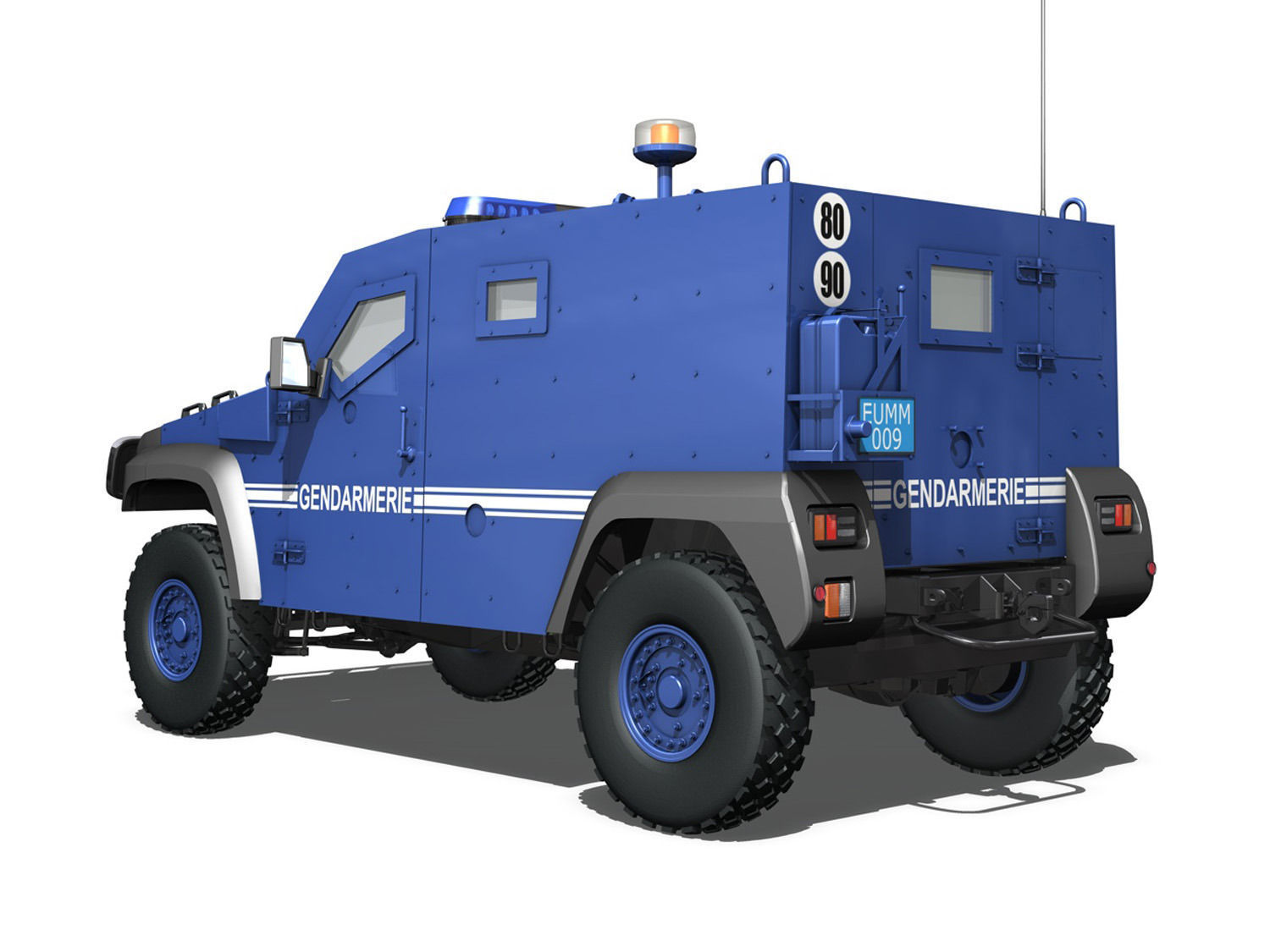 Auverland Panhard PVP - Gendarmerie 3D model_4