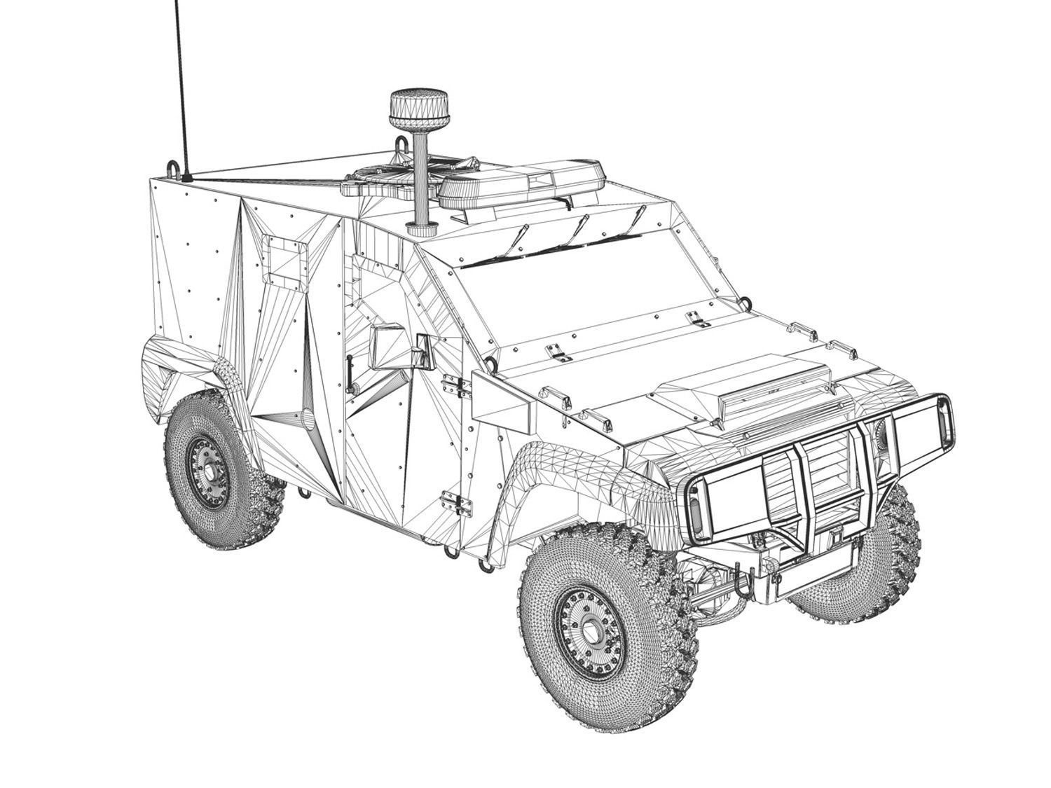 Auverland Panhard PVP - Gendarmerie 3D model_12