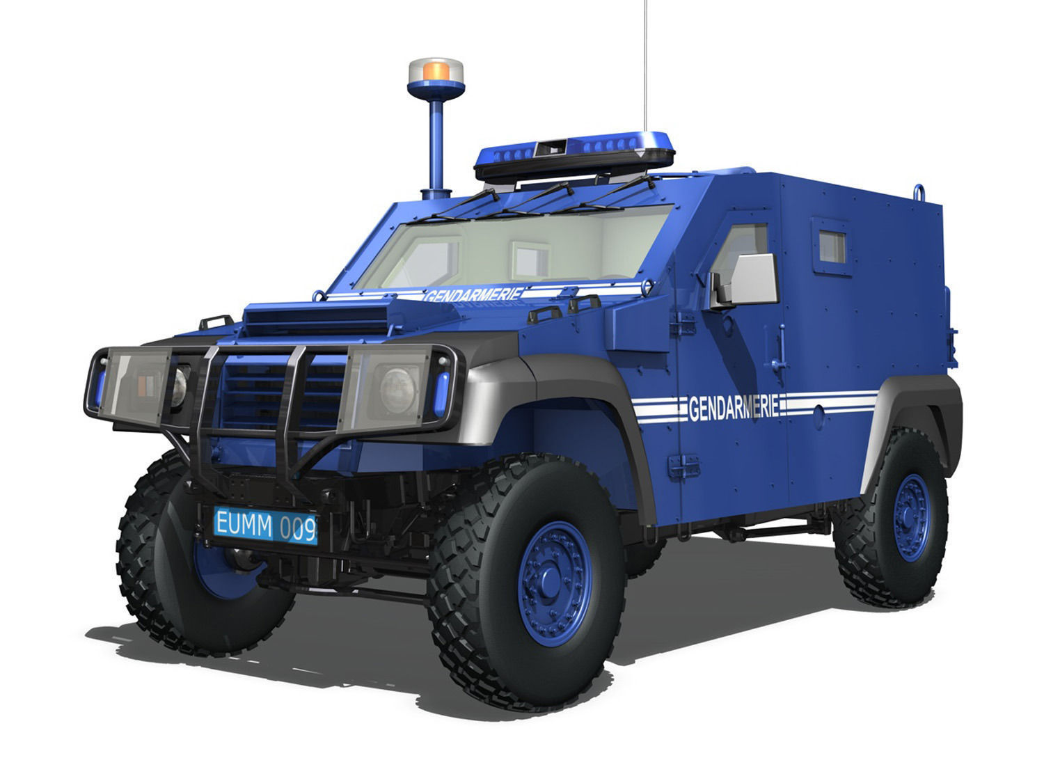 Auverland Panhard PVP - Gendarmerie 3D model_1