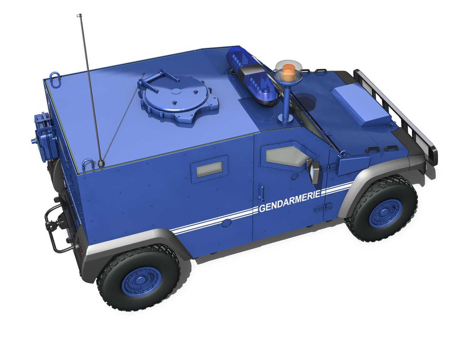 Auverland Panhard PVP - Gendarmerie 3D model_2