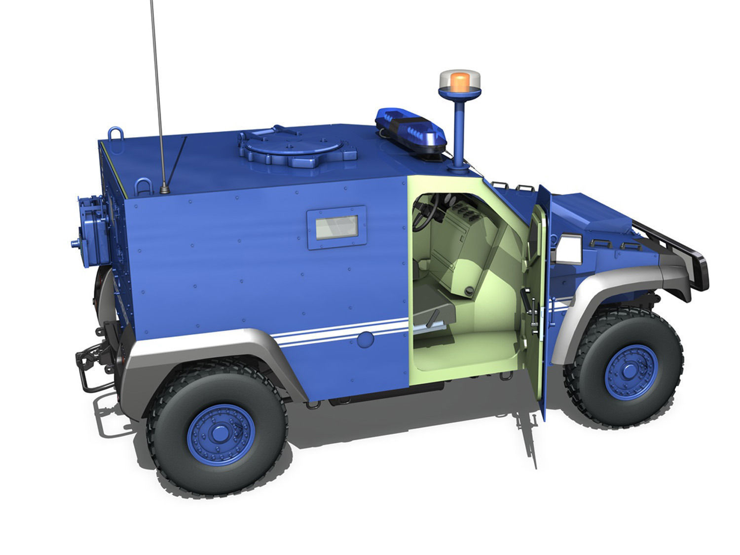 Auverland Panhard PVP - Gendarmerie 3D model_6