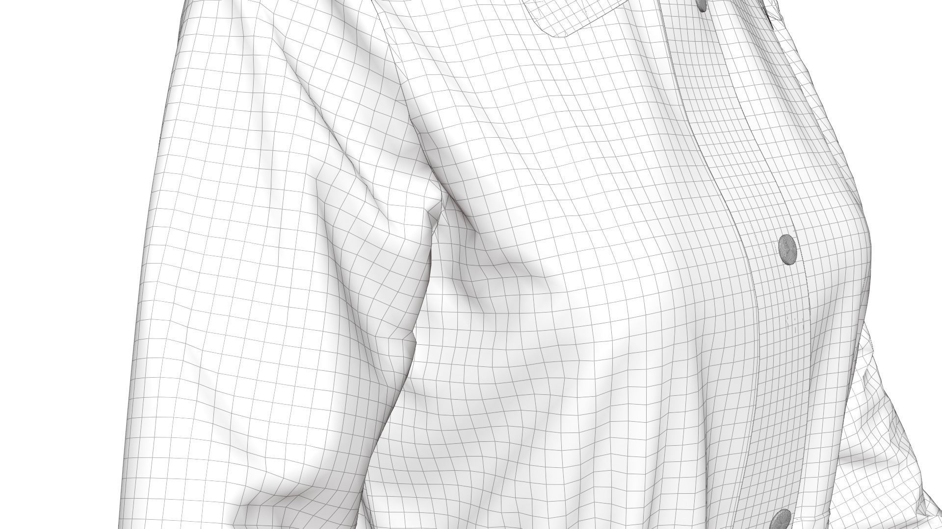 Trench Coat 3D model_26