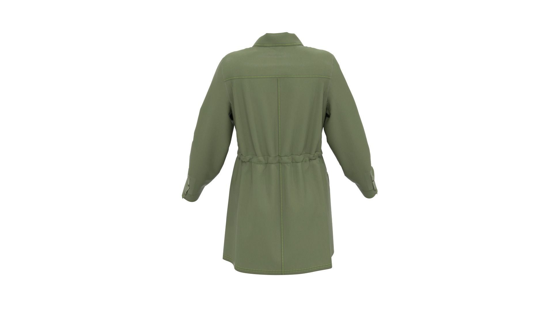 Trench Coat 3D model_10