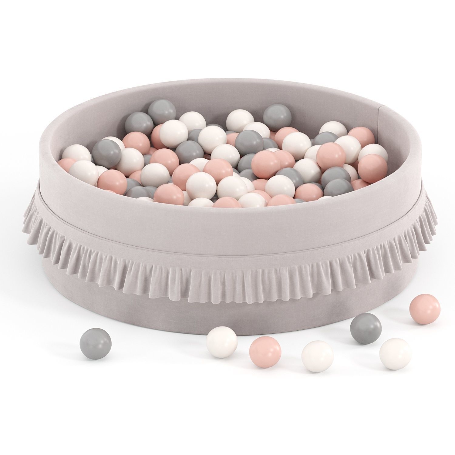 Dry pool big with ruffles 300 balls 3D model_5